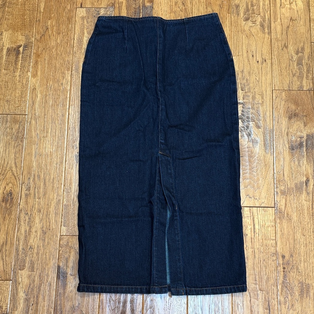 Meshki Fallon Denim Midi Skirt - Indigo Blue - Picture 4 of 4